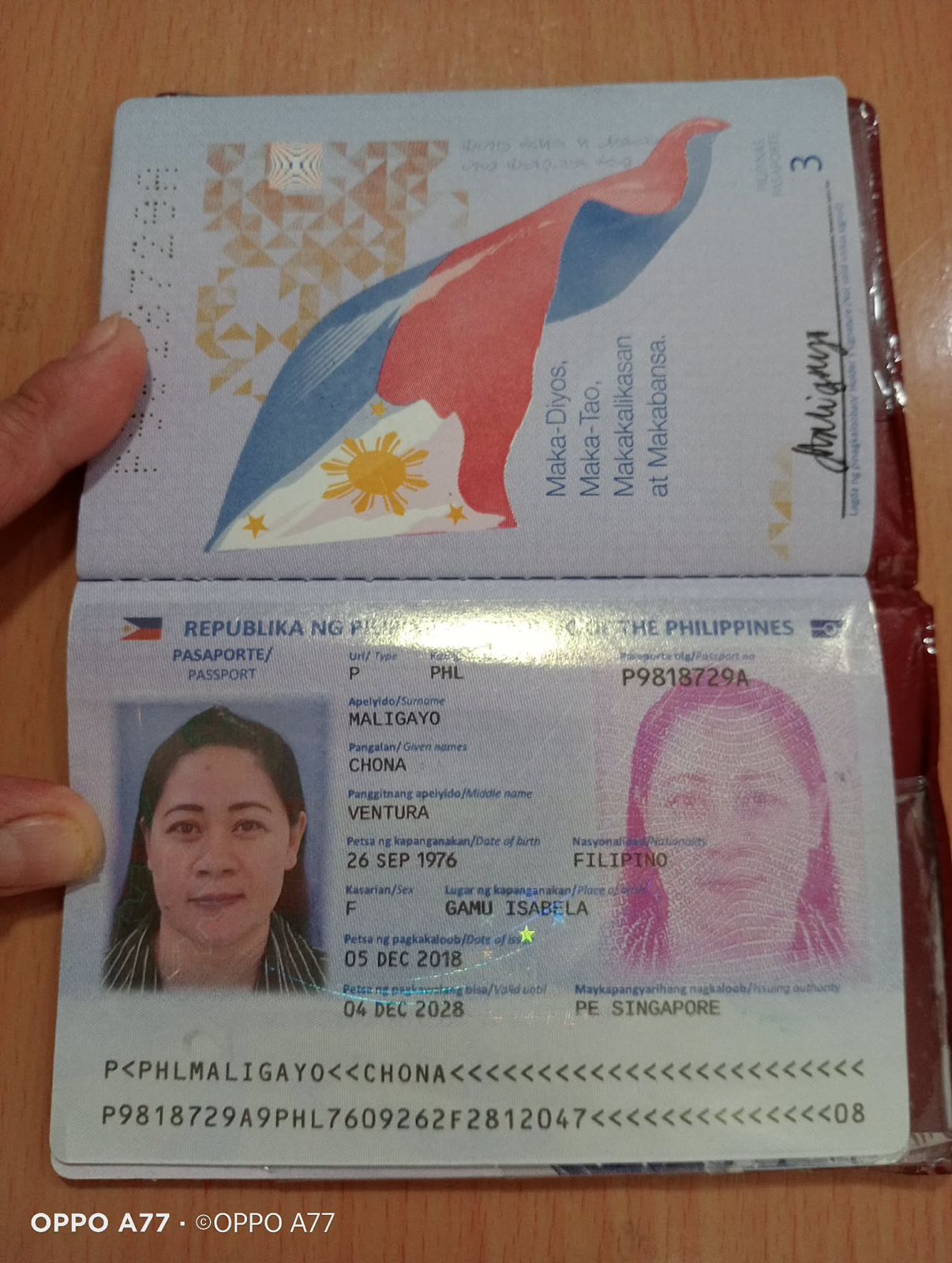 CHONA VENTURA MALIGAYO