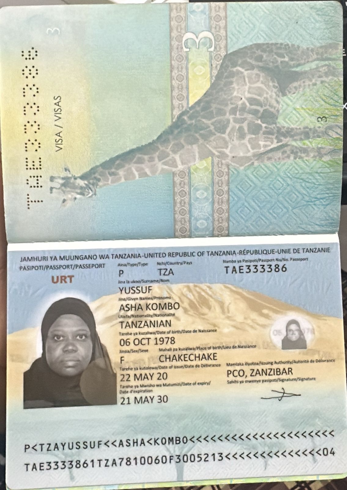ASHA KOMBO YUSSUF